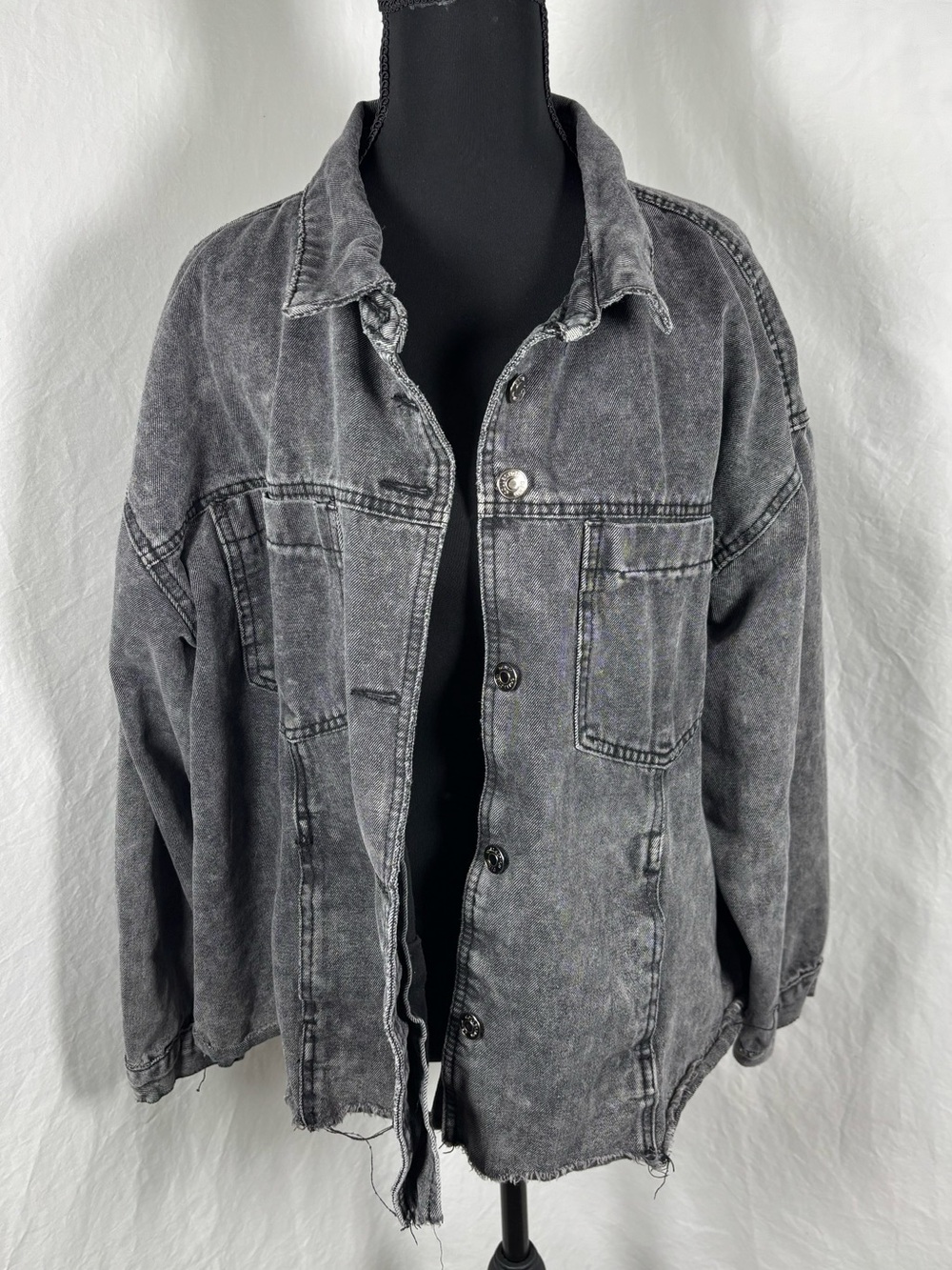 Cisono Black Denim Jacket